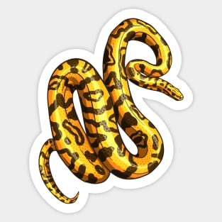 Yellow Snake Sticker